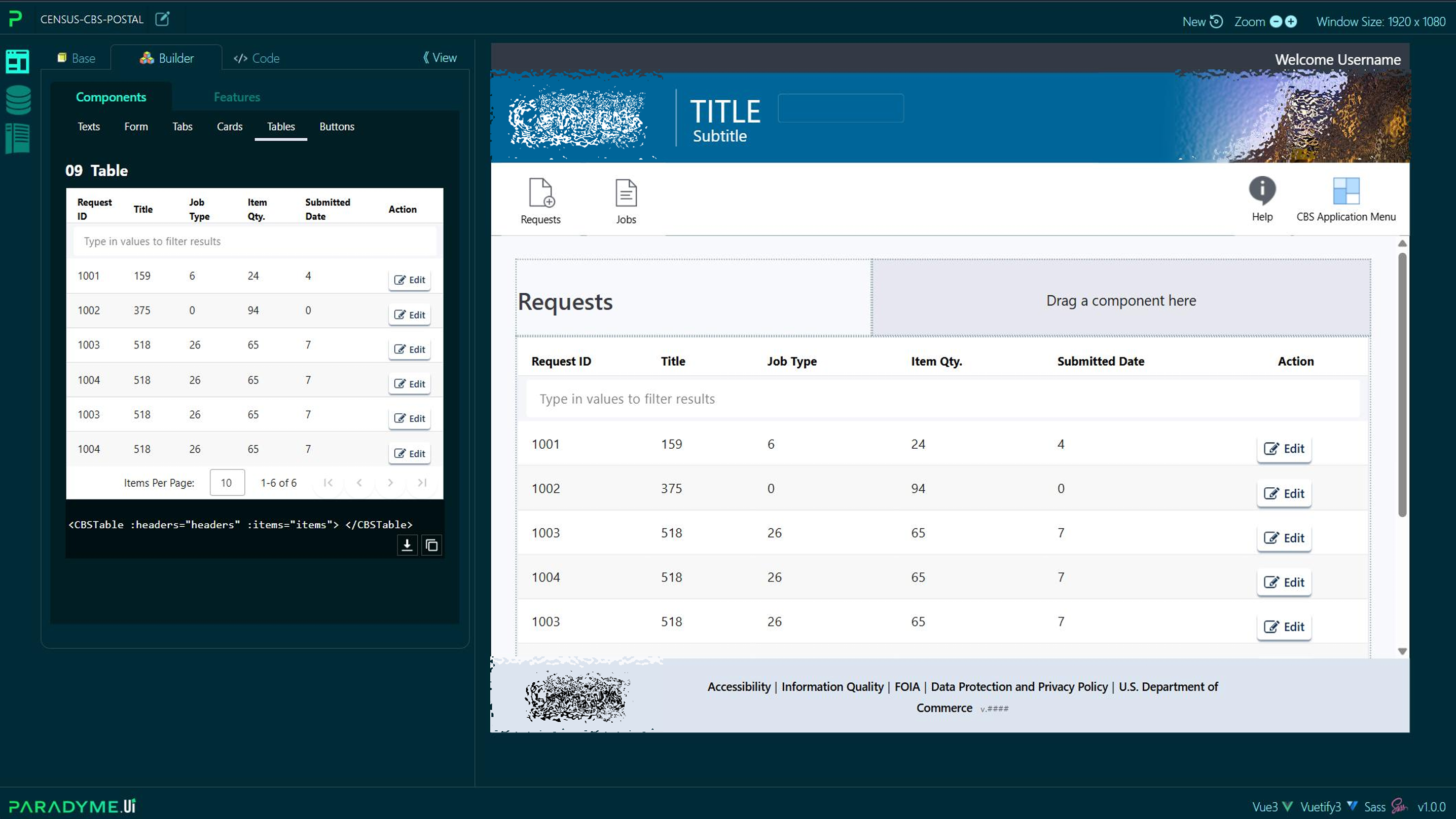 Reporting view visualizing progress across regional operations
