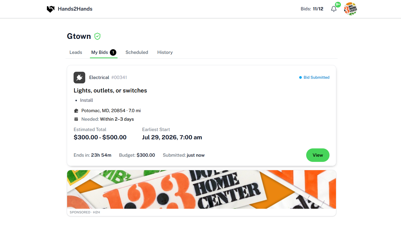 Secure payments and job-management dashboard