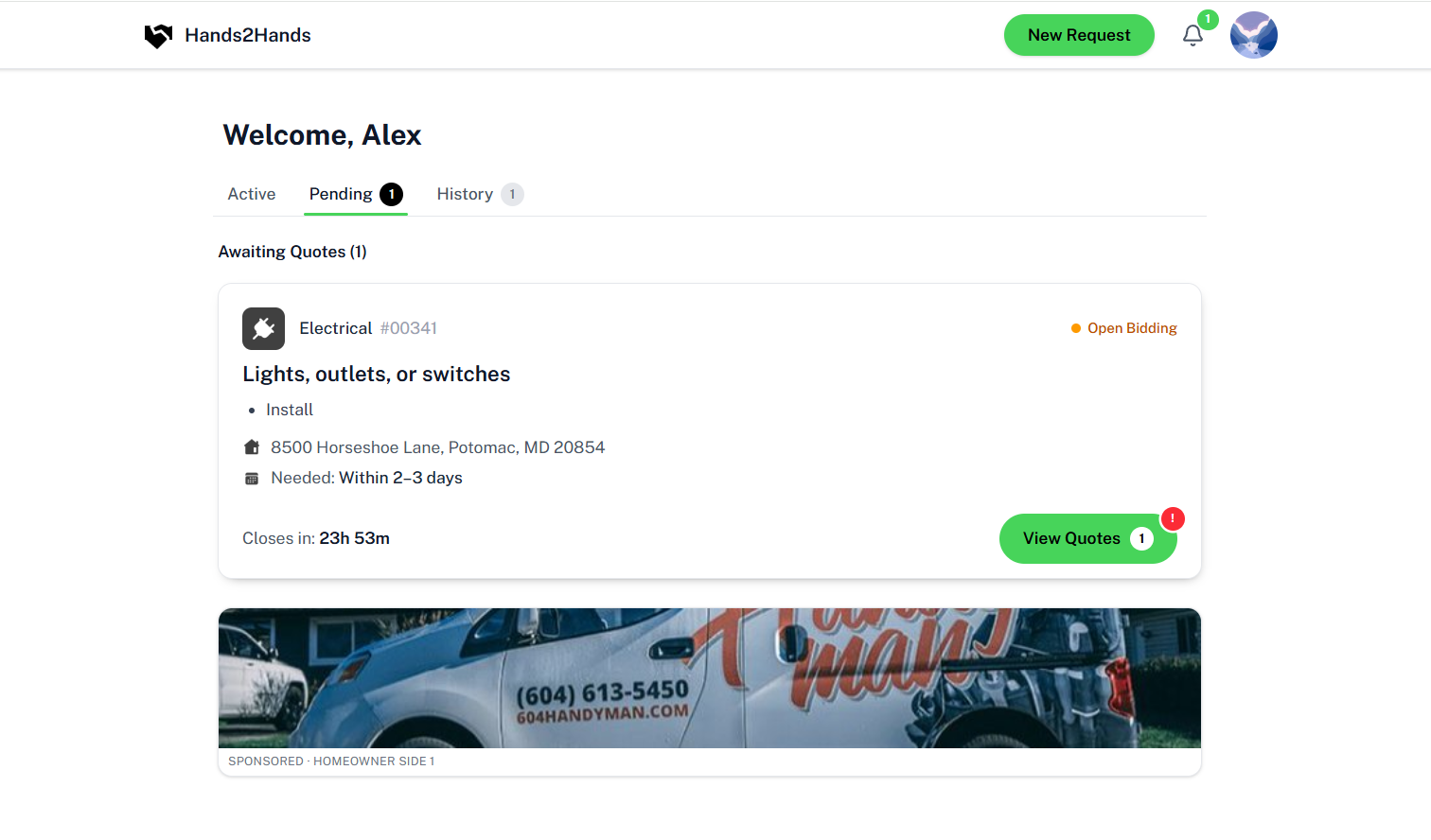 Secure payments and job-management dashboard