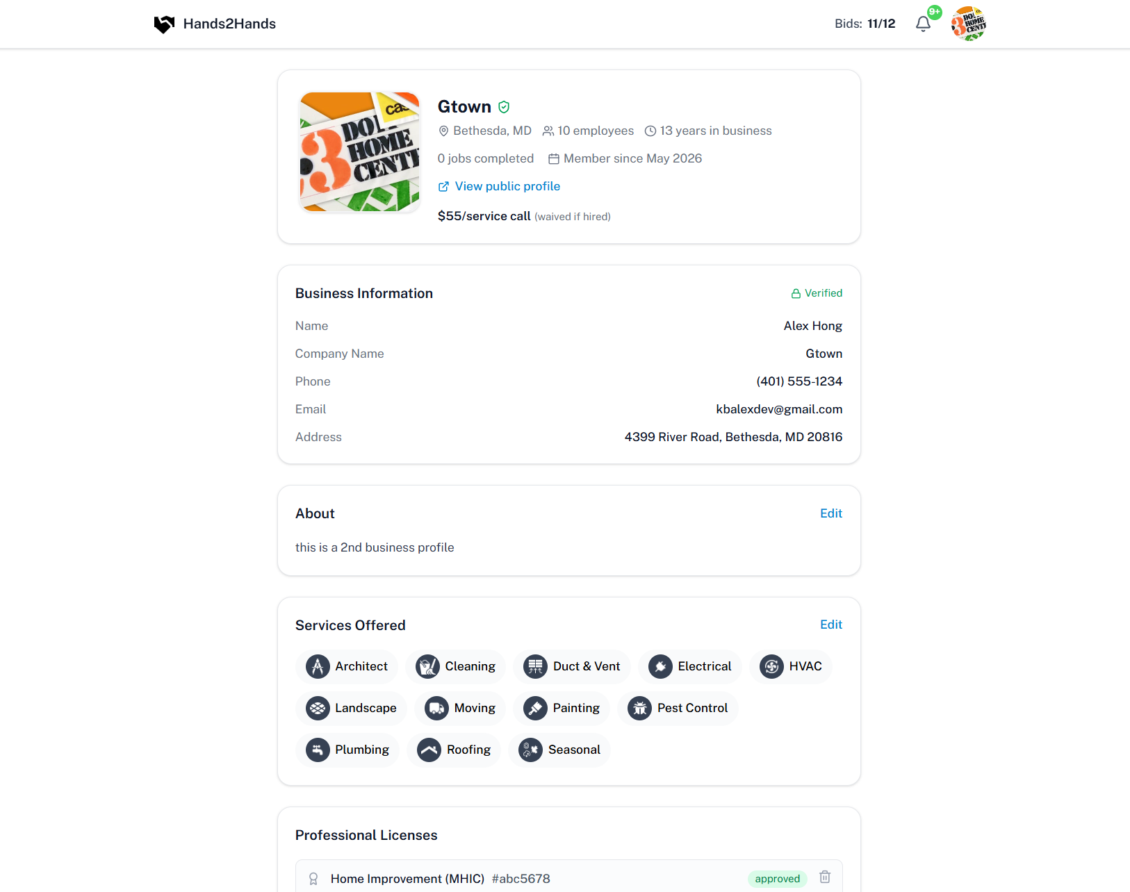 Secure payments and job-management dashboard