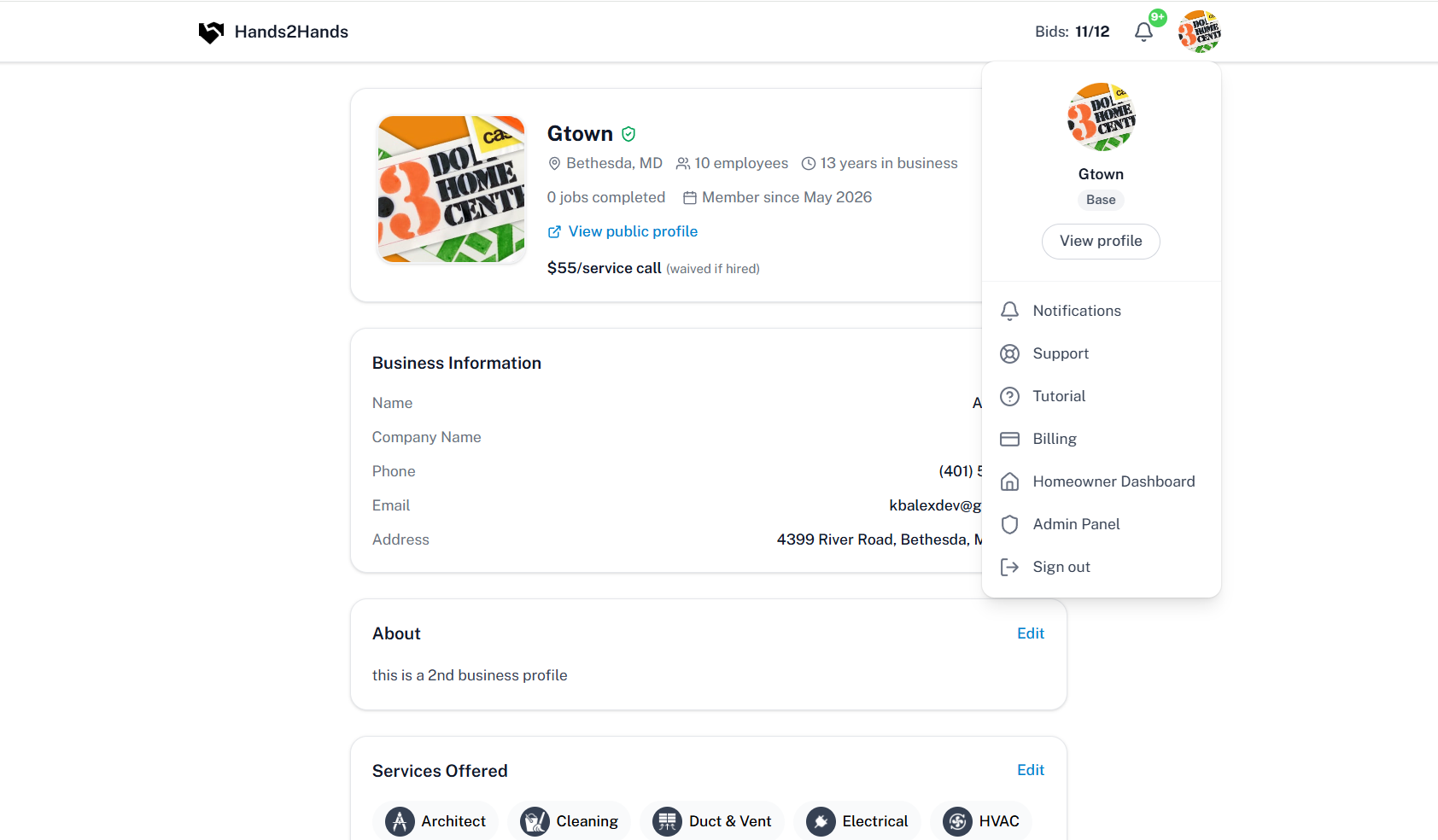 Secure payments and job-management dashboard