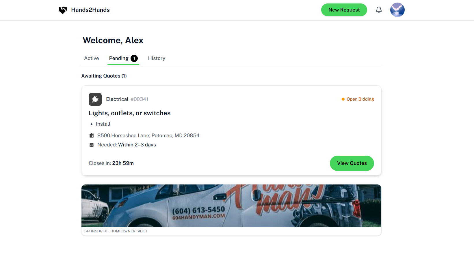 Secure payments and job-management dashboard
