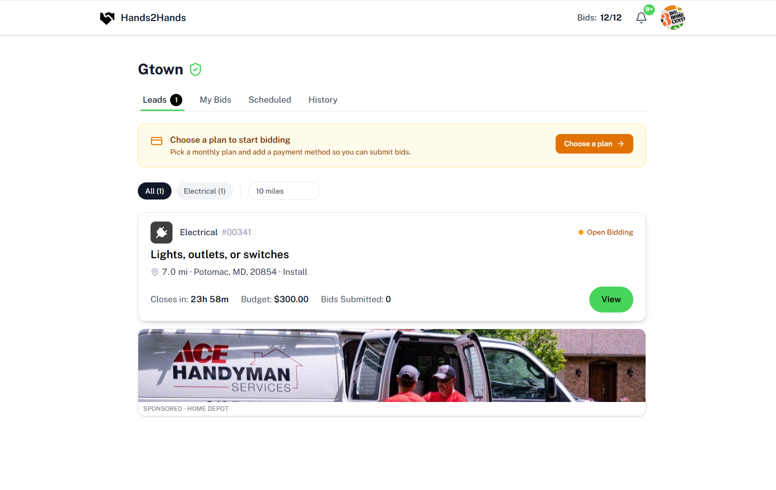 Secure payments and job-management dashboard