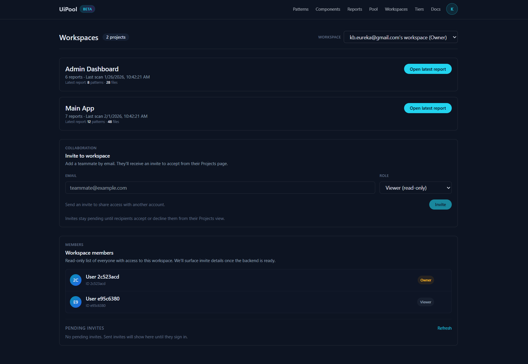 Workflow connecting an interface idea to an implementation-ready component